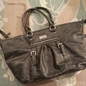 Nine West Python Embossed Tote